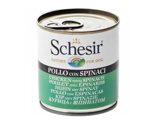 Schesir Llaunes Gos de Pollastre amb Espinacs 285 g