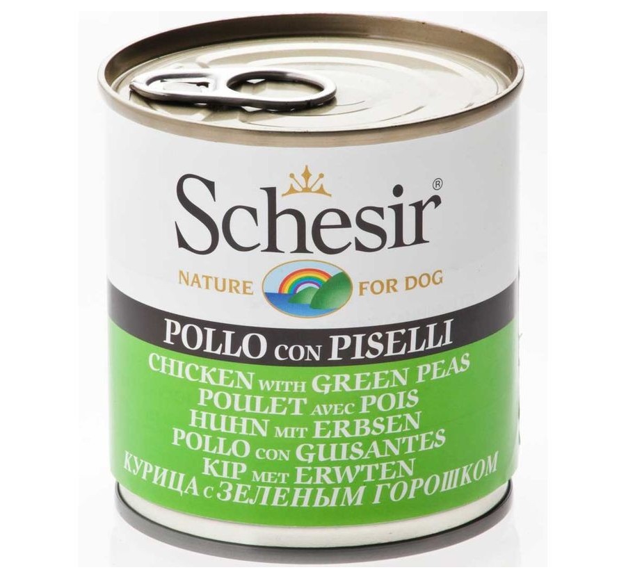 Schesir Llaunes Gos de Pollastre amb Pèsols 285 g