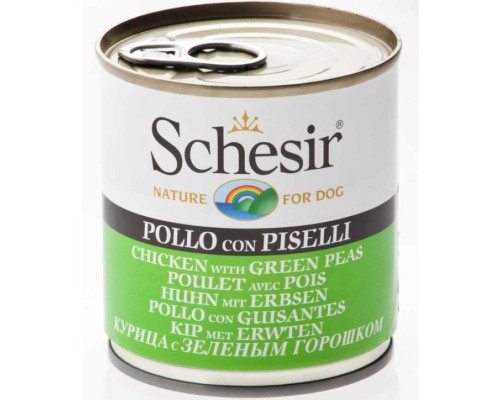 Schesir Llaunes Gos de Pollastre amb Pèsols 285 g