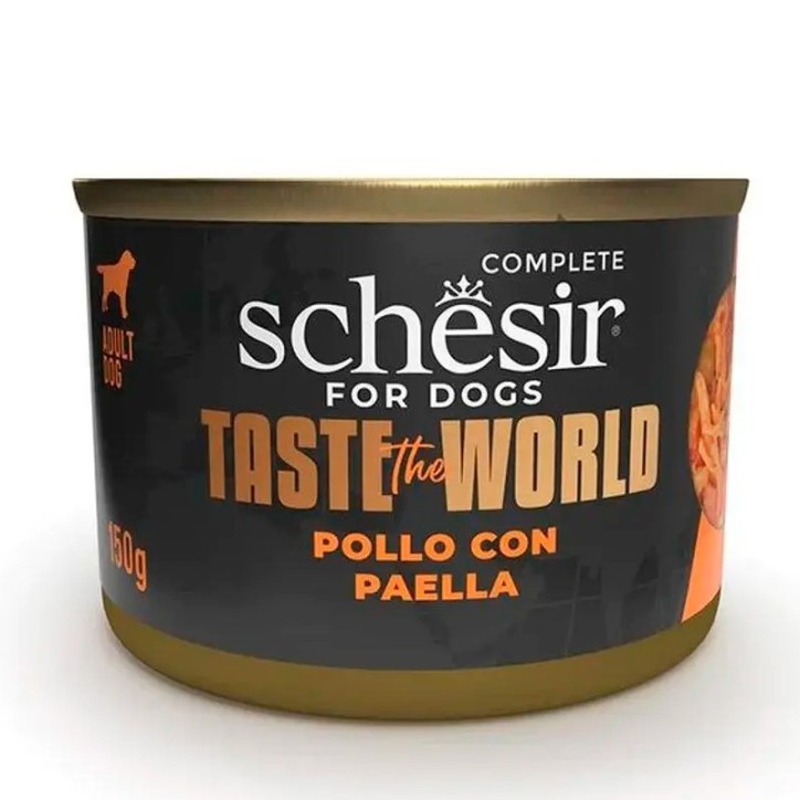 Schesir Llaunes Gos de Pollastre amb Paella 150 g