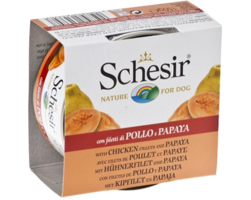 Schesir Llaunes Gos de Pollastre amb Papaia 150 g
