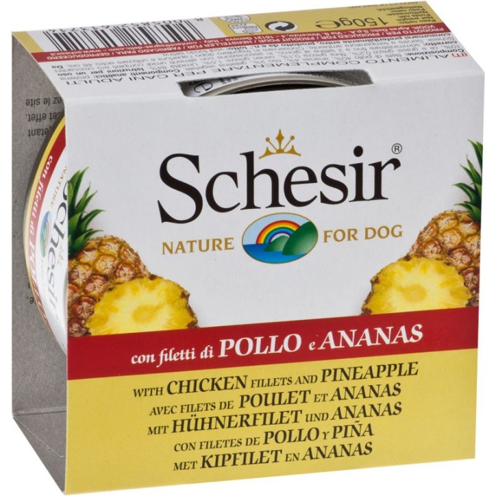 Schesir Llaunes Gos de Pollastre amb Pinya 150 g