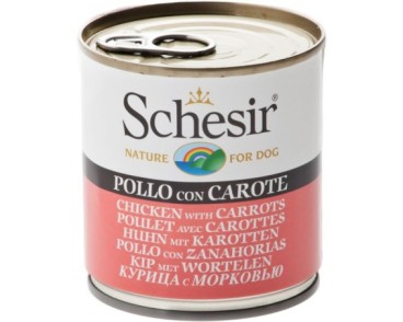 Schesir Llaunes Gos de Pollastre amb Pastanagues 285 g