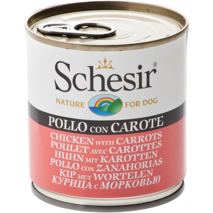 Schesir Llaunes Gos de Pollastre amb Pastanagues 285 g