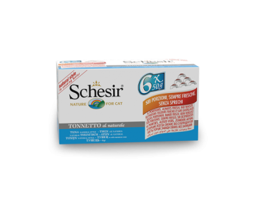 Schesir Llaunes Gat de Tonyina al Natural Multipack 6Ux50 g 6 8 X 6