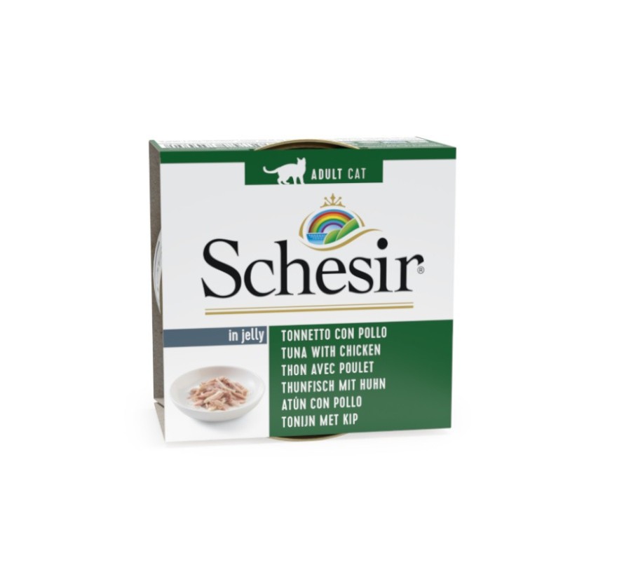 Schesir Llaunes Gat de Tonyina amb Pollastre Multipack 6Ux50 g 6 8 X 6