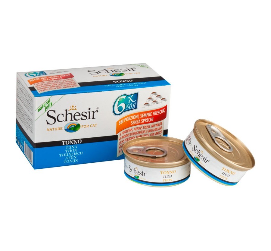 Schesir Llaunes Gat de Tonyina Multipack 6Ux50 g 6 8 X 6
