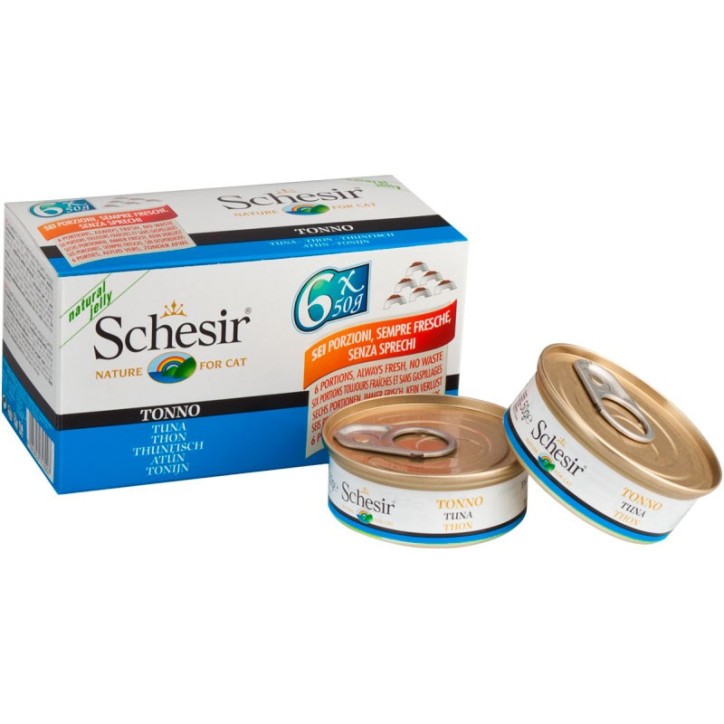 Schesir Llaunes Gat de Tonyina Multipack 6Ux50 g 6 8 X 6