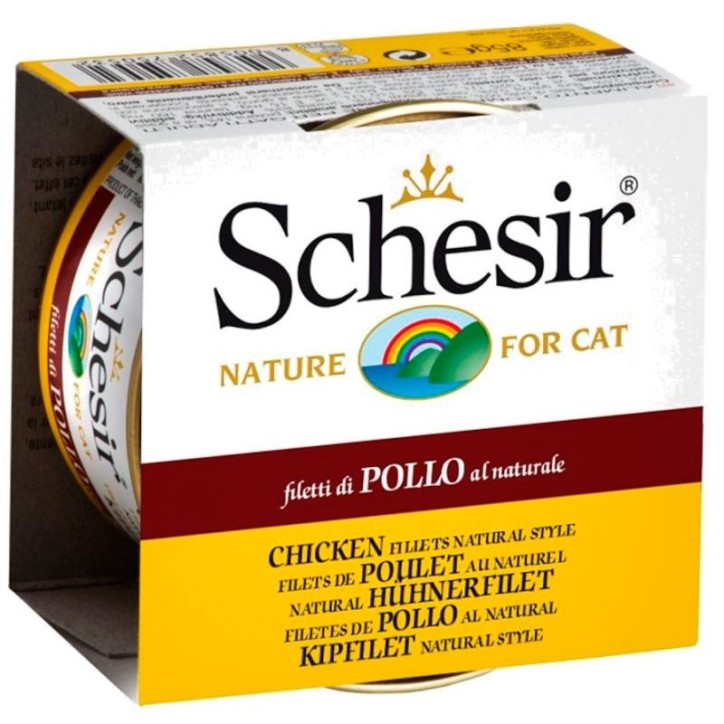 Schesir Llaunes Gat Pollastre amb Arròs al Natural 85 g