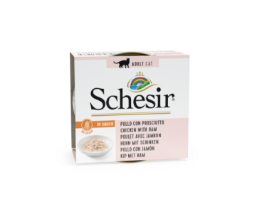 Schesir Llaunes Gat Pollastre amb Pernil en Salsa Natural 70 g Gelatina
