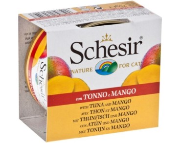 Schesir Llaunes Gat Tonyina amb Mango 75 g