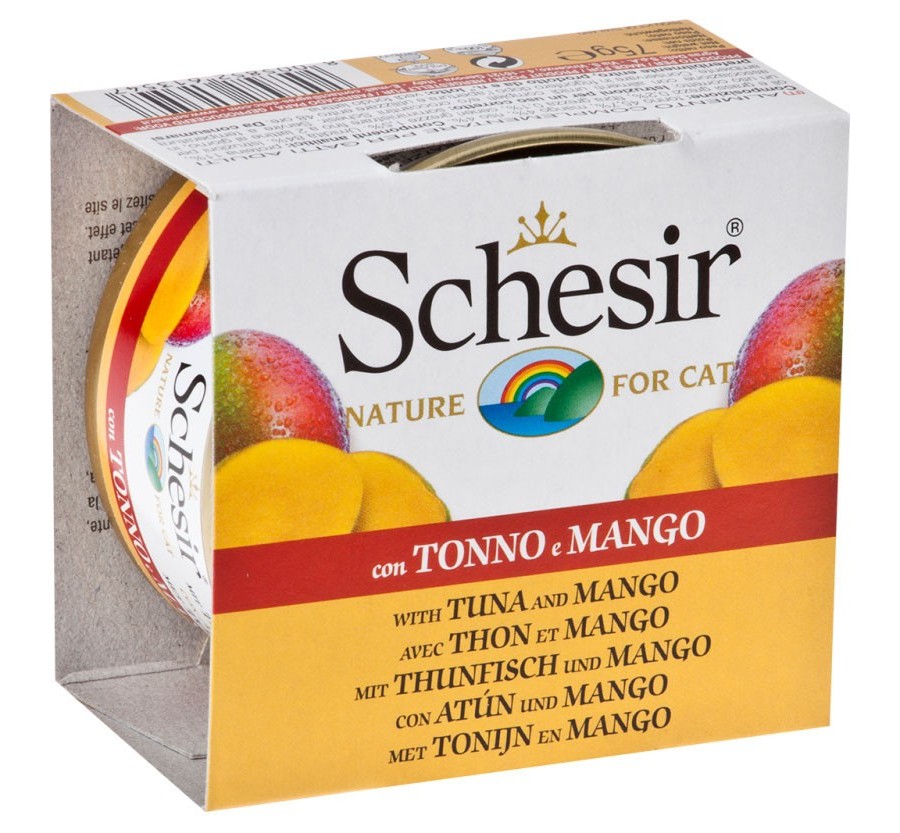 Schesir Llaunes Gat Tonyina amb Mango 75 g