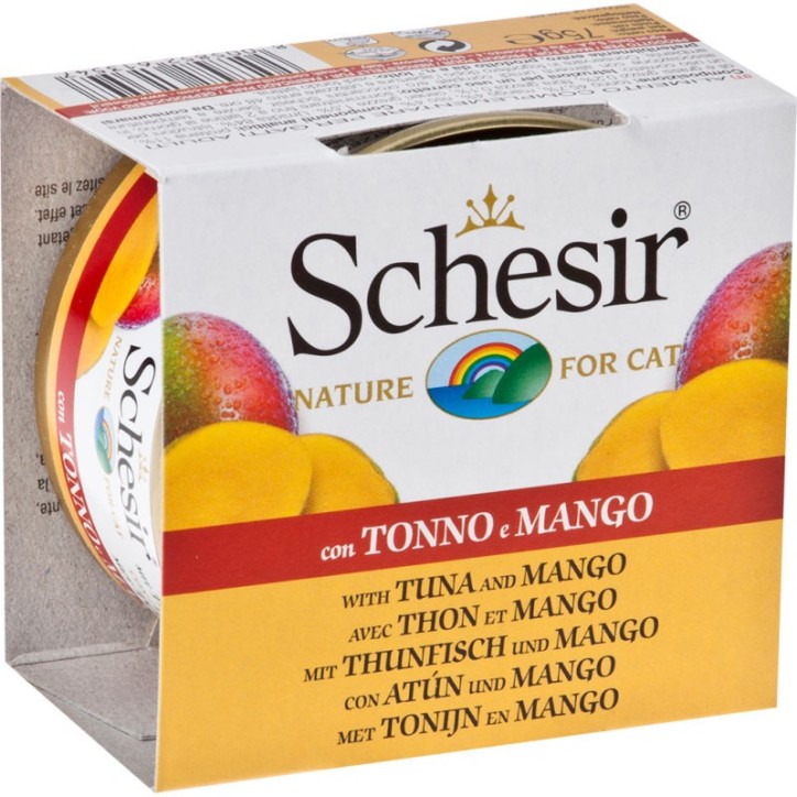 Schesir Llaunes Gat Tonyina amb Mango 75 g