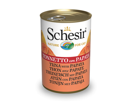 Schesir Llaunes Gat Tonyina amb Papaia 140 g
