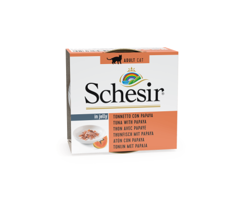 Schesir Llaunes Gat Tonyina amb Papaia 75 g