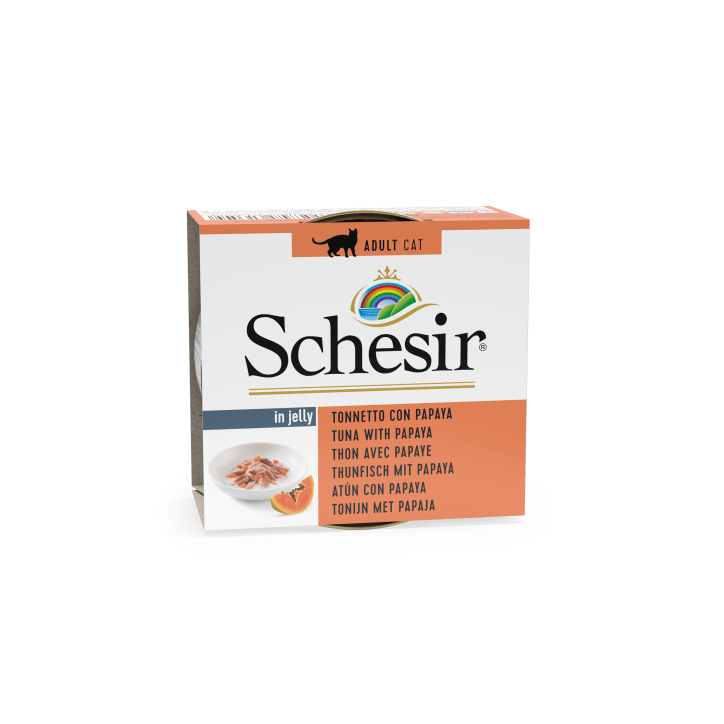 Schesir Llaunes Gat Tonyina amb Papaia 75 g