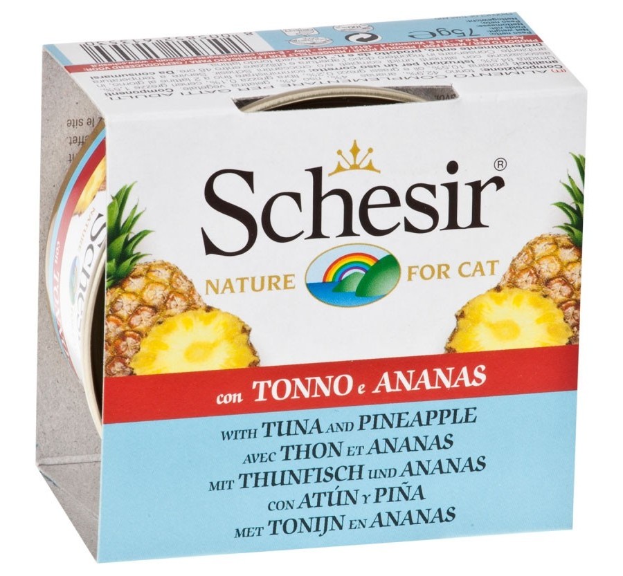 Schesir Llaunes Gat Tonyina amb Pinya 75 g