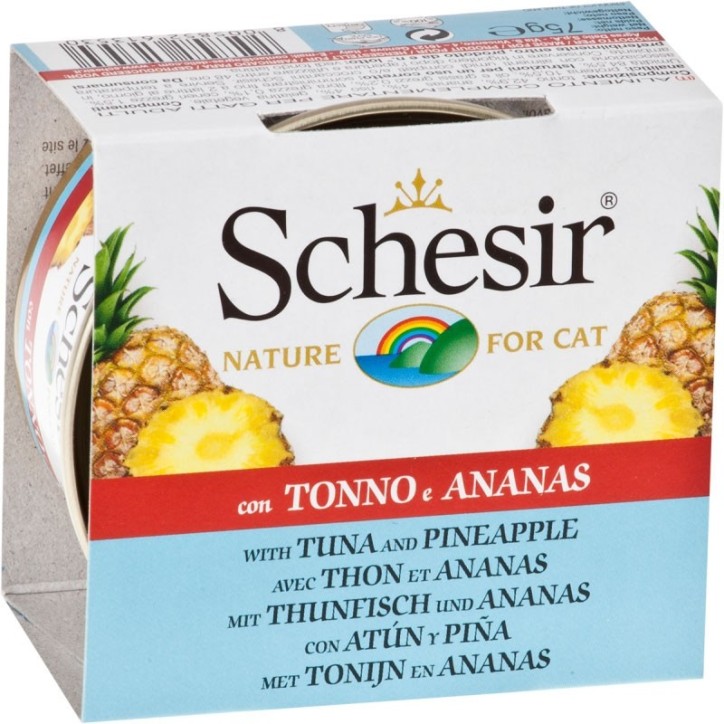 Schesir Llaunes Gat Tonyina amb Pinya 75 g