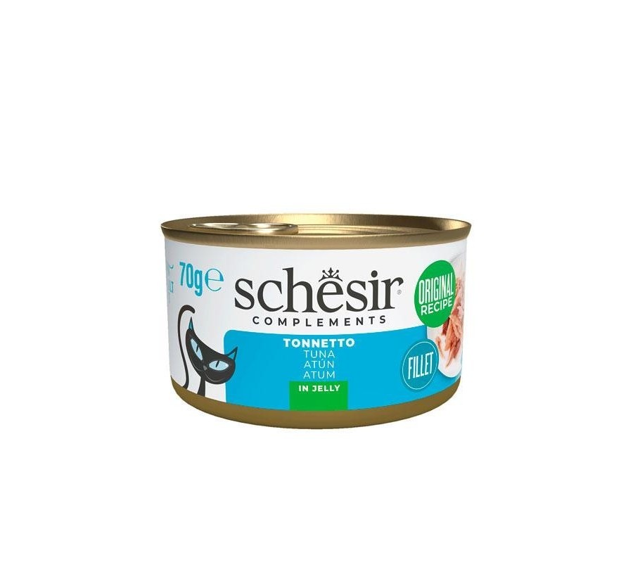 Schesir Llaunes Gat amb Gelatina Toñina 70 Gr 12 Ud. 70 Gr