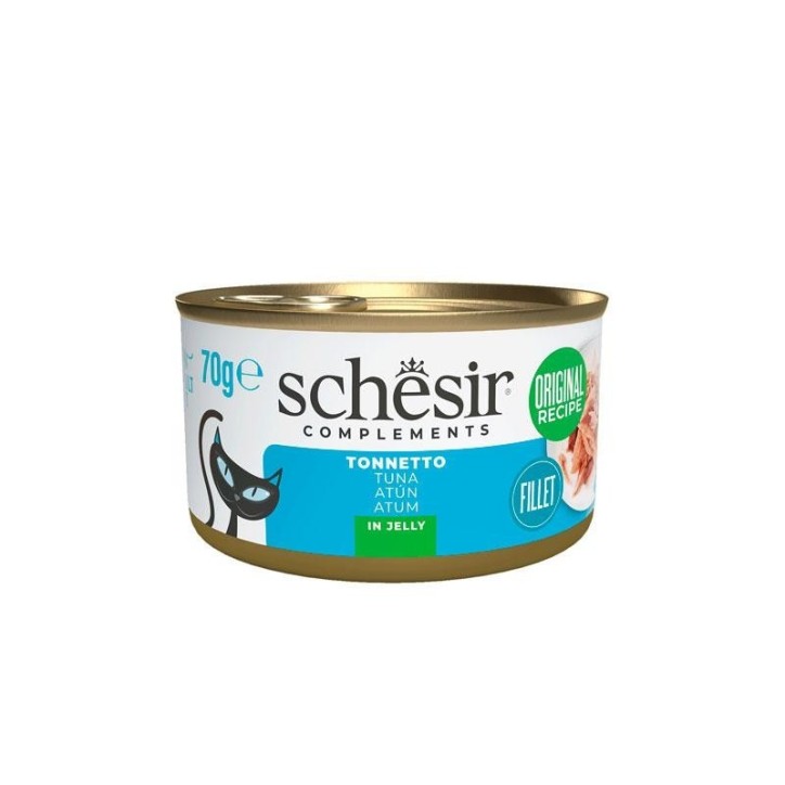 Schesir Llaunes Gat amb Gelatina Toñina 70 Gr 12 Ud. 70 Gr