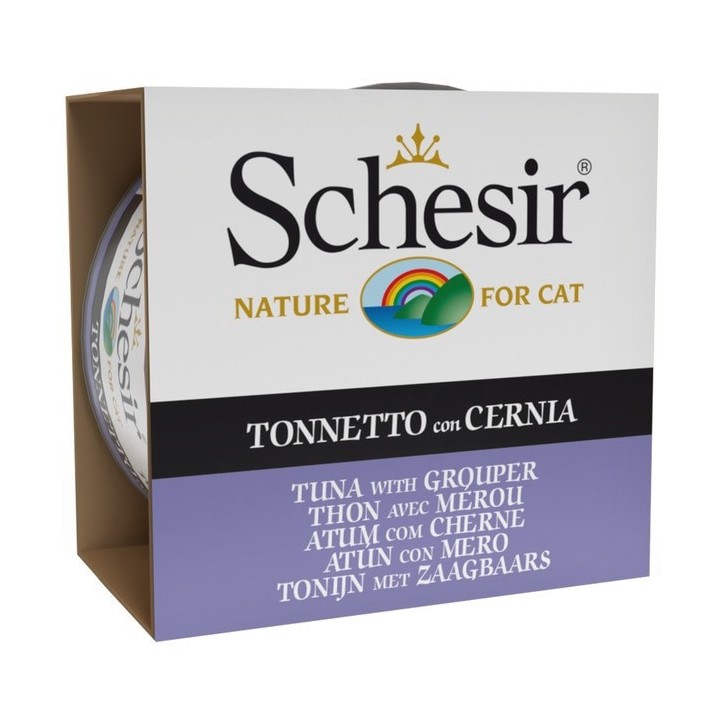 Schesir Llaunes Gat amb Gelatina Toñina amb Anfós 70 Gr 12 Ud. 70 Gr