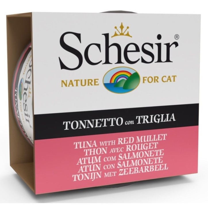 Schesir Llaunes Gat amb Gelatina Toñina amb Moll 70 Gr 12 Ud. 70 Gr