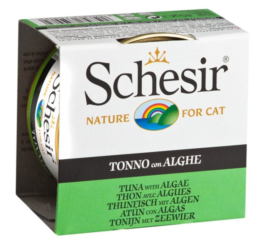 Schesir Llaunes Gat amb Gelatina Toñina i Algues 70 Gr 12 Ud. 70 Gr