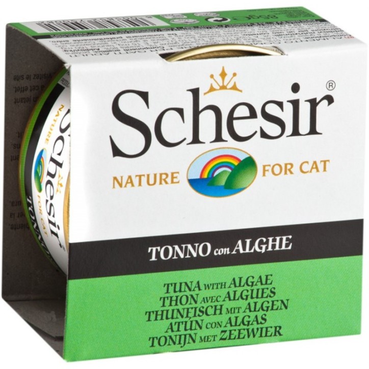Schesir Llaunes Gat amb Gelatina Toñina i Algues 70 Gr 12 Ud. 70 Gr
