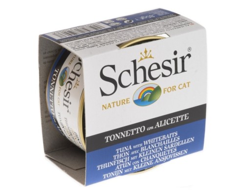 Schesir Llaunes Gat amb Gelatina De Toñina amb Chanquete 85Gr