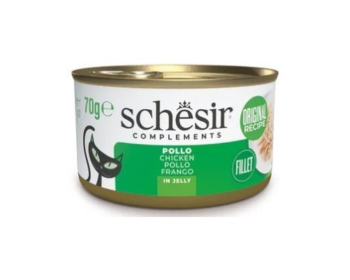 Schesir Llaunes Gat amb Gelatina Filtes de Pollastre 70 Gr 12 Ud. 70 Gr