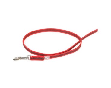 JULIUS Color & Gray - Super-grip leash - Vermell-Gris Width: 1/2" / 14mm |Lenght: 3ft / 1 m | 66lb/30 k