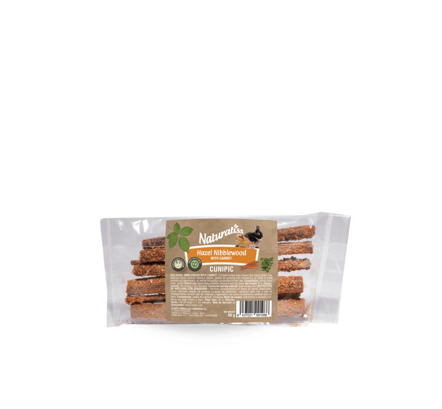 Cunipic NATURALISS HAZELNibblewood with Carrot 50 g