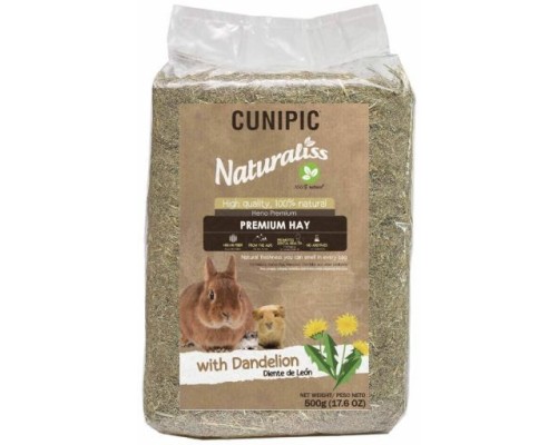 Cunipic Naturaliss heno con diente de león 500 gr