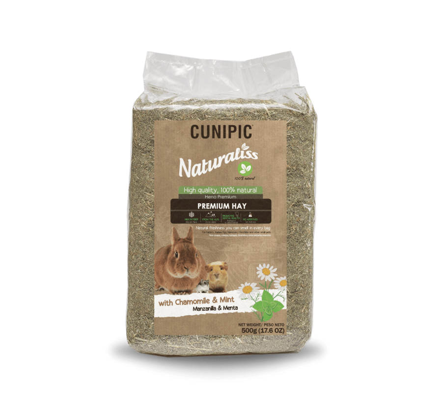 Cunipic Naturaliss heno con manzanilla y menta 500 gr
