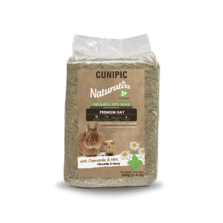 Cunipic Naturaliss heno con manzanilla y menta 500 gr