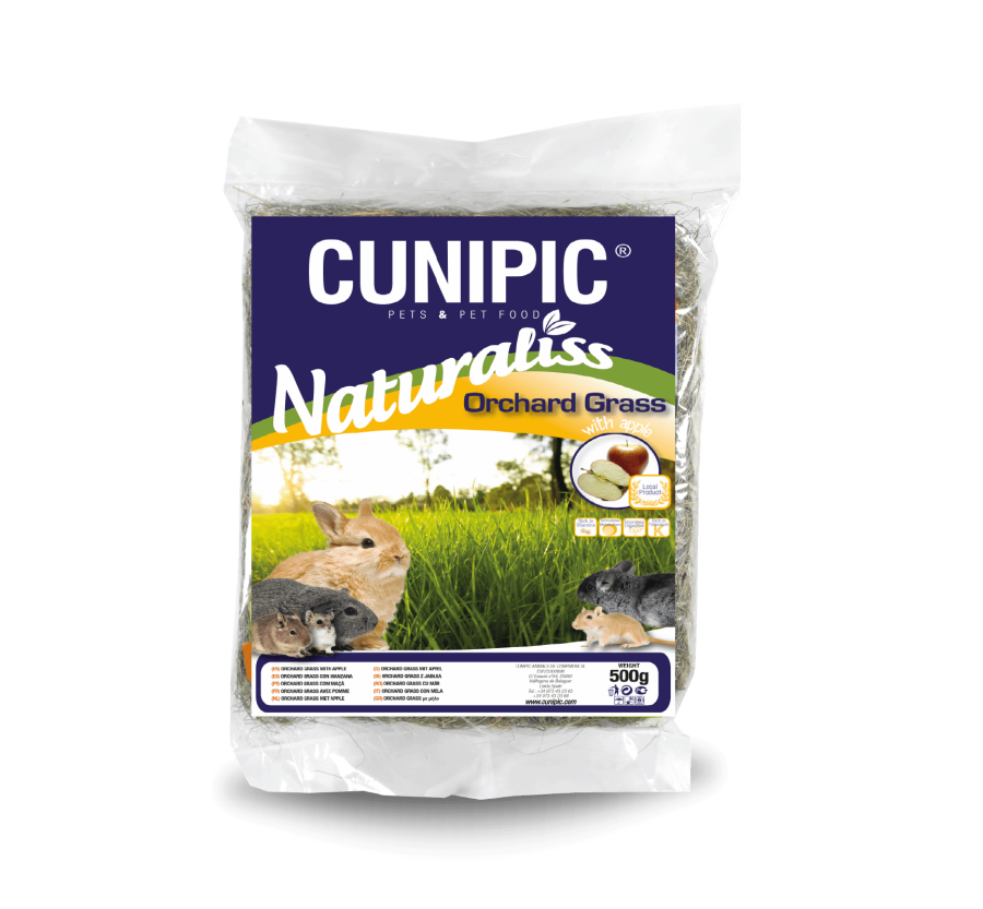 Cunipic Naturaliss heno orchard grass con manzana 500 gr