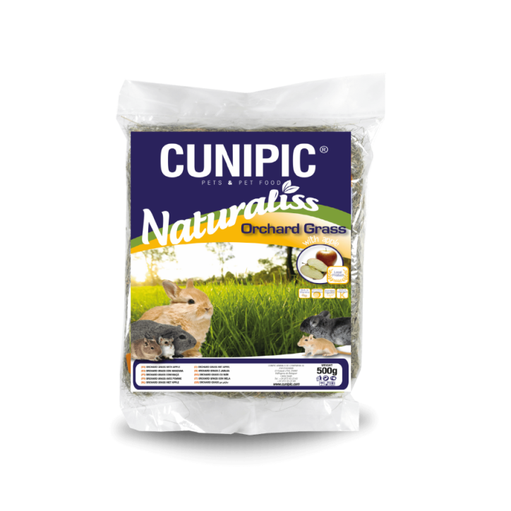 Cunipic Naturaliss heno orchard grass con manzana 500 gr