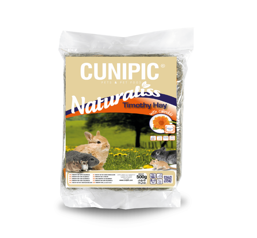 Cunipic Naturaliss timothy hay con calendula 500 gr