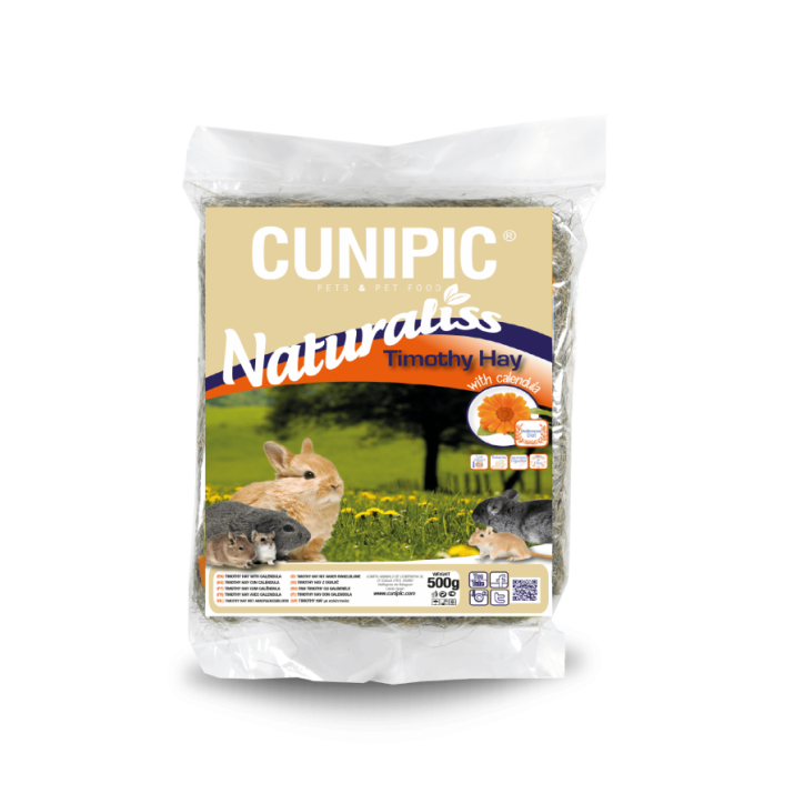 Cunipic Naturaliss timothy hay con calendula 500 gr