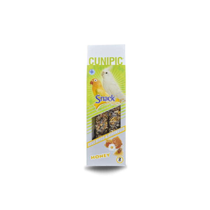 Cunipic Snack deluxe para ninfas y agapornies - miel, 90 g
