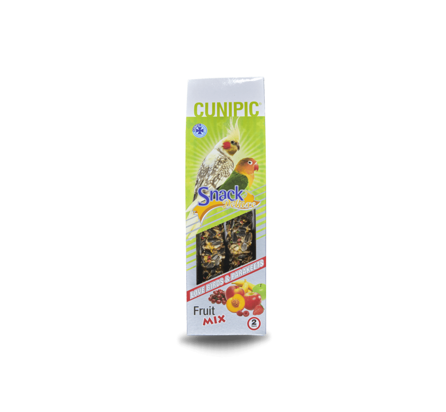 Cunipic Snack deluxe para ninfas y agapornies - Mix fruta 130 g