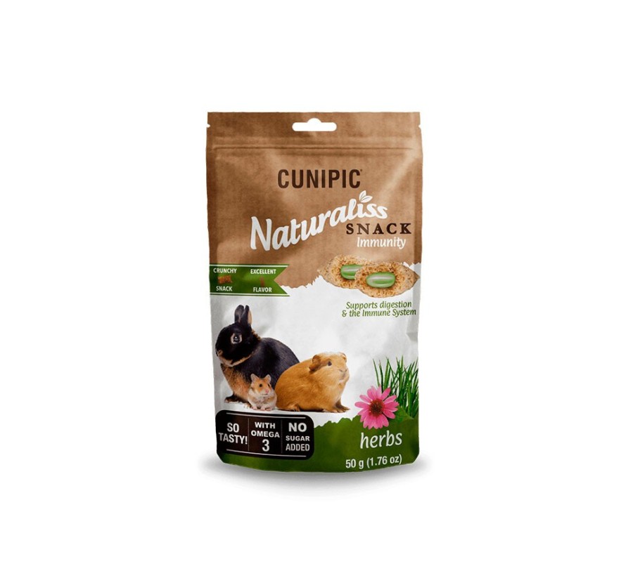 Cunipic Snacks naturaliss Inmunity Herbs 50gr