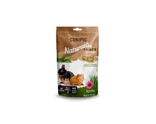 Cunipic Snacks naturaliss Inmunity Herbs 50gr