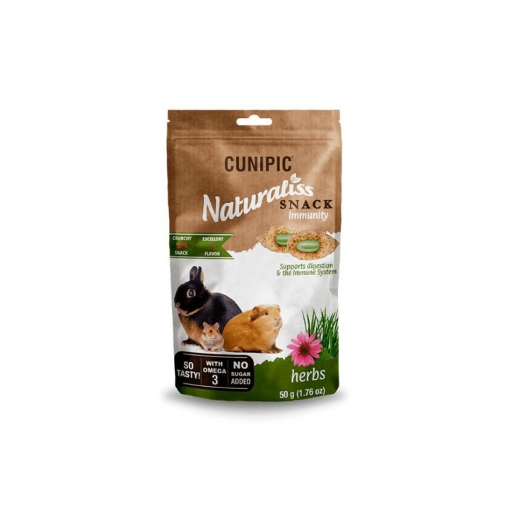 Cunipic Snacks naturaliss Inmunity Herbs 50gr