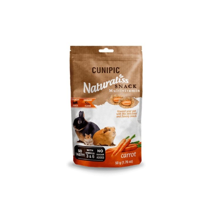 Cunipic Snacks naturaliss Multivitamin Carrot 50gr