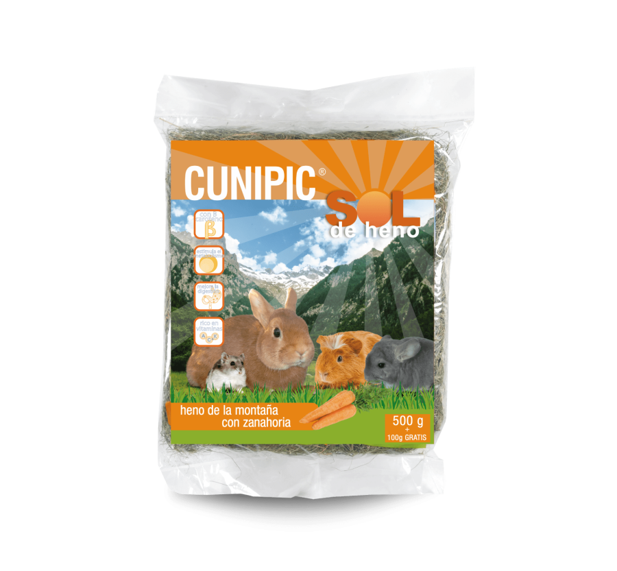 Cunipic Sol de heno con zanahoria 500 gr