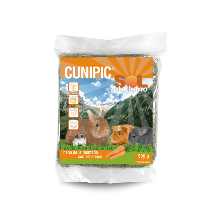 Cunipic Sol de heno con zanahoria 500 gr