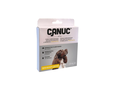 CANUC - COLLAR DELTAMETRINA 48 CM - PERRO PEQUEÑO Y MEDIANO - 2 UDS