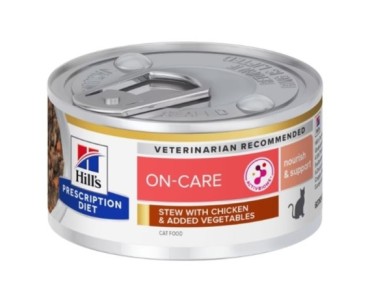 Hill's Prescription Diet Feline ON-Care estofat amb pollastre i verdures (llauna) 82g