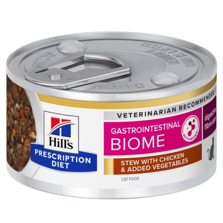 Hill's Prescription Diet Feline Gastrointestinal Biome estofado con pollo y verduras 82g